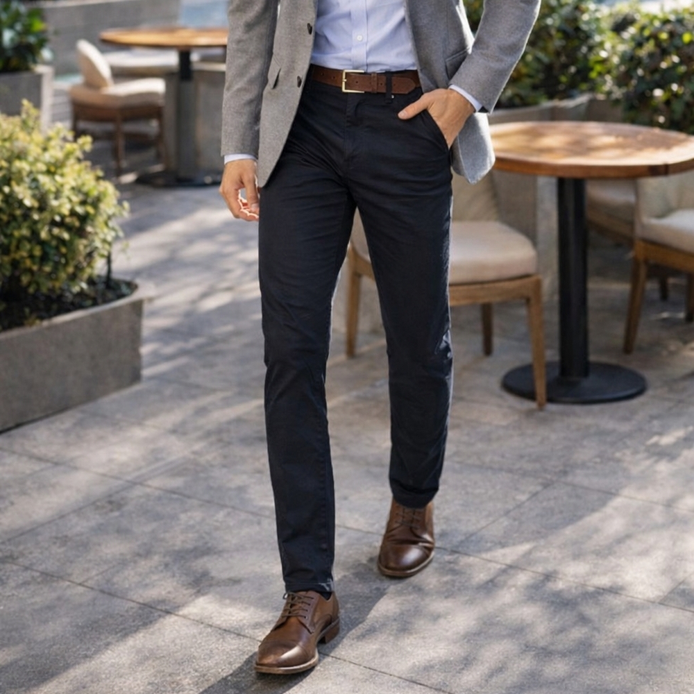 Men's Slim Chino Jeans - Black